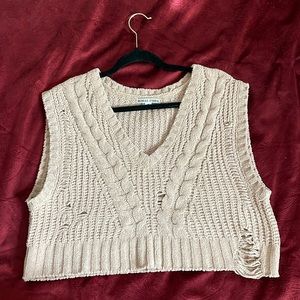 CROPPED Moral Fiber Cream Vest